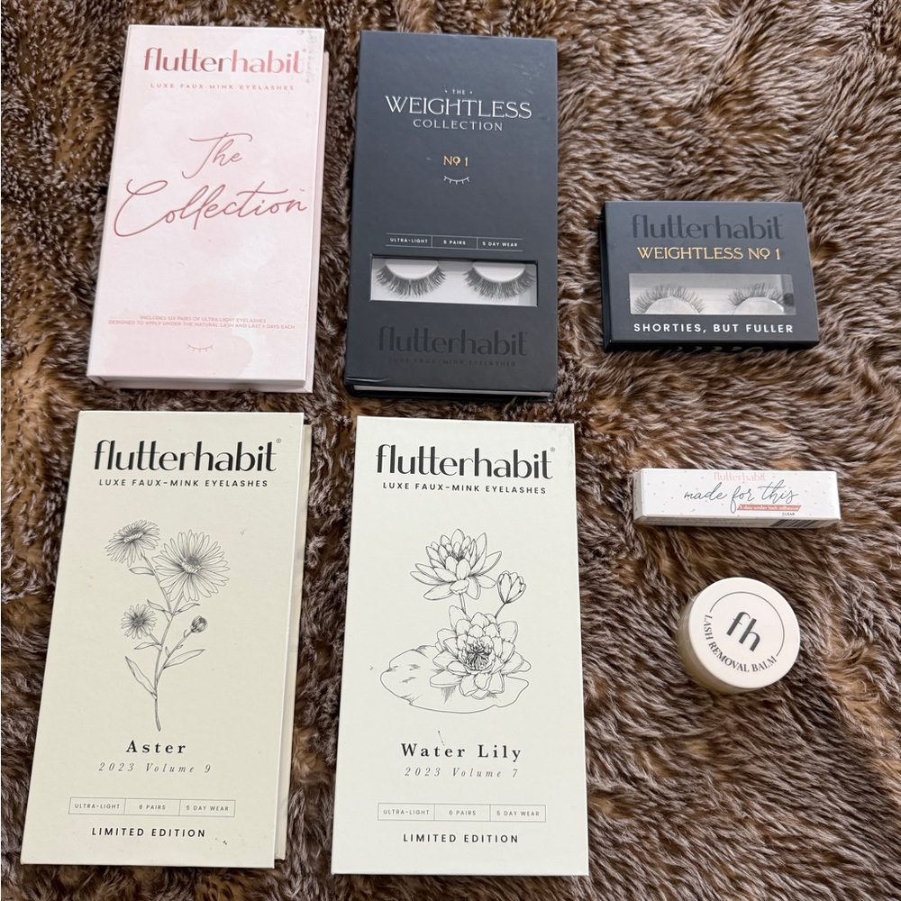 Flutterhabit Luxe Faux-Mink Eyelashes - Multiple Styles